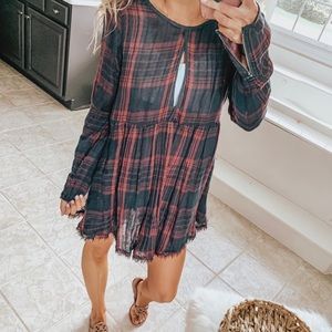 Free people plaid tunic